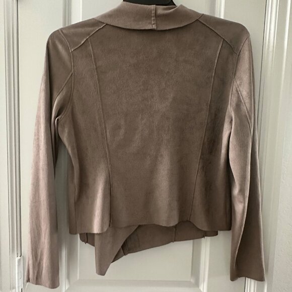 Blank NYC Asymmetrical Front Zip Suede-Like Jacket Large - Picture 2 of 11